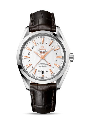 Omega Seamaster Aqua Terra 150M Co-Axial 43 GMT Stainless Steel / Silver